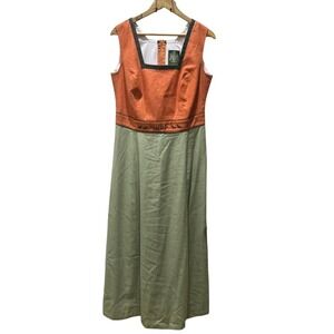 Hammerschmid Traditional Austrian Dress Linen Blend Maxi Dirndl Style‎